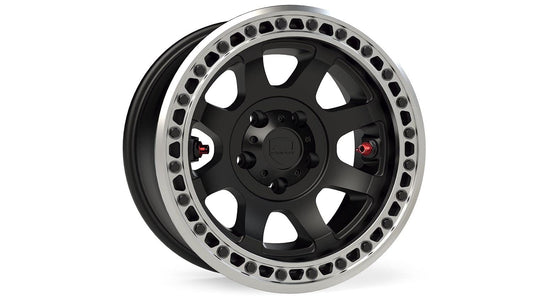 TeraFlex Olympus Beadlock Off-Road Wheel for Jeep Wrangler JL, JK & JT Gladiator 17" x 9" 5x5" Bolt Pattern -12mm Offset Metallic Black