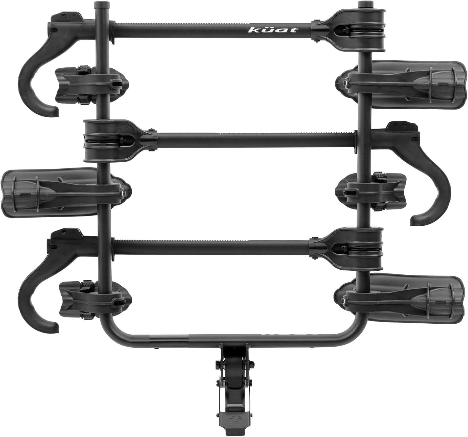 KUAT Transfer V2 2" 3-Bike Hitch Bike Rack | Lightweight Durable Steel Bicycle Car Rack with Tamper-Resistant Hitch and Semi-Integrated Bike Cable Lock | Fits Wheelbases up to 50" & Wheels 18"-29"