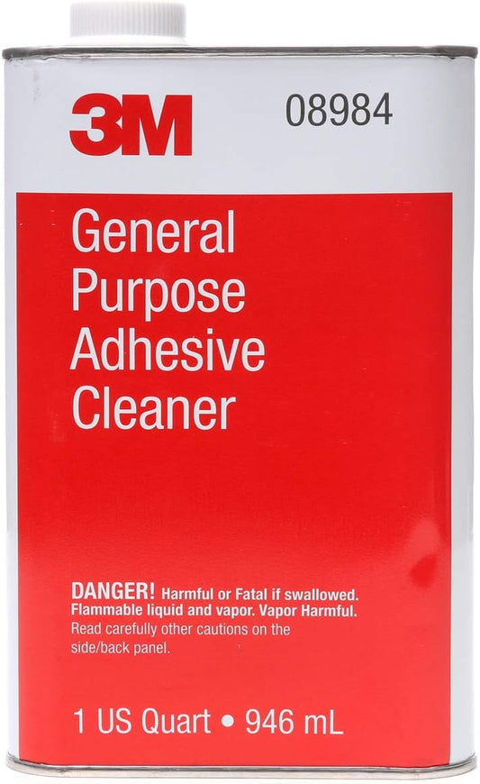 3M GENERAL PURPOSE ADHESIVE CLEANER, 08984, 1 QUART, 6 PER CASE