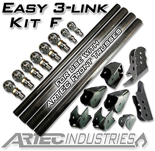 Artec Industries LK0110-GNKQ Easy 3 Link Kit F For Artec Trusses No Tubing Outside Frame Dodge Front Driver/Rear Passenger, 1 Pack