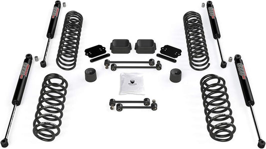 TeraFlex - 1354250 JL 4dr: 2.5” Coil Spring Base Lift Kit & 9550 VSS Twin-Tube Shocks