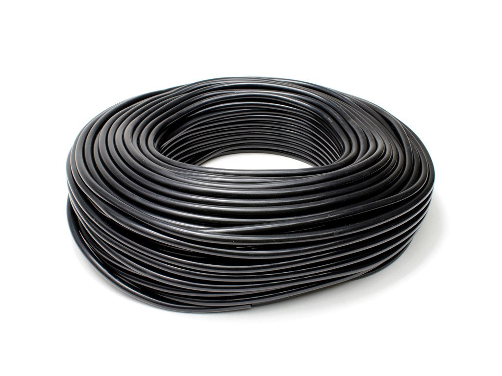 HPS HTSVH6-BLKx100 Black 100' Length High Temperature Silicone Vacuum Tubing Hose (60 psi Maxium Pressure, 1/4" ID)
