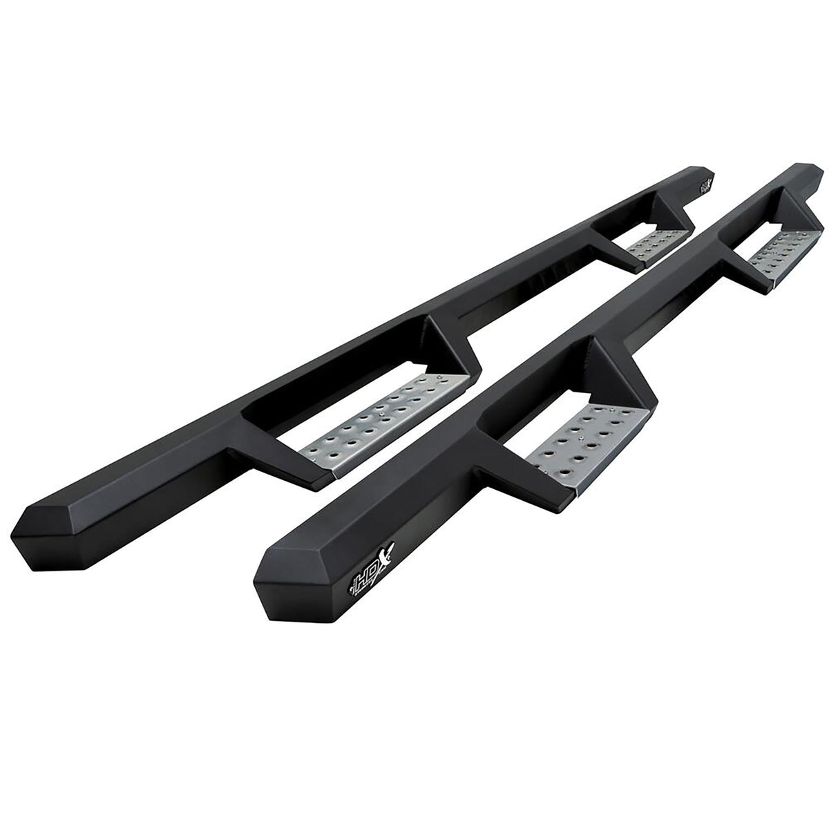 Westin 56-119552 HDX Stainless Drop Nerf Bars fits 2004-2013 Silverado Sierra 1500 2001-2019 Silverado Sierra 2500 3500 Crew Cab Textured Black Pair
