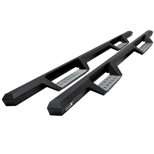 Westin 56-119552 HDX Stainless Drop Nerf Bars fits 2004-2013 Silverado Sierra 1500 2001-2019 Silverado Sierra 2500 3500 Crew Cab Textured Black Pair
