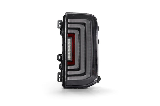 Attica 4x4 CTATT0772-H4-GBC-SQ: Ford Bronco 2021-2024 Rogue Series Tail Light with Led Sequential - (Glossy Black/Clear)