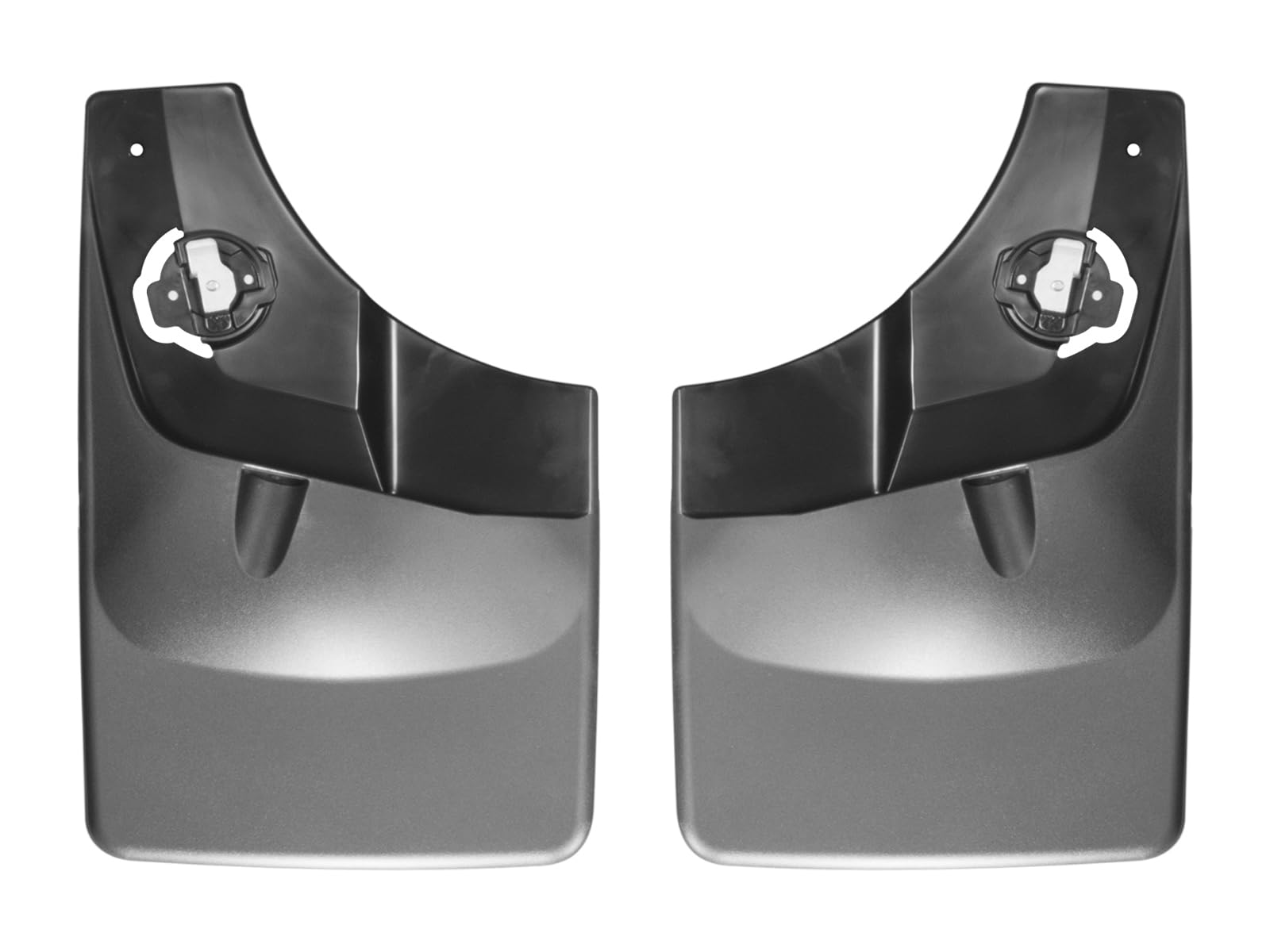 WeatherTech Custom No Drill Splash Guard MudFlaps for Ford F-150, F-150 - Rear Pair (120044), Black