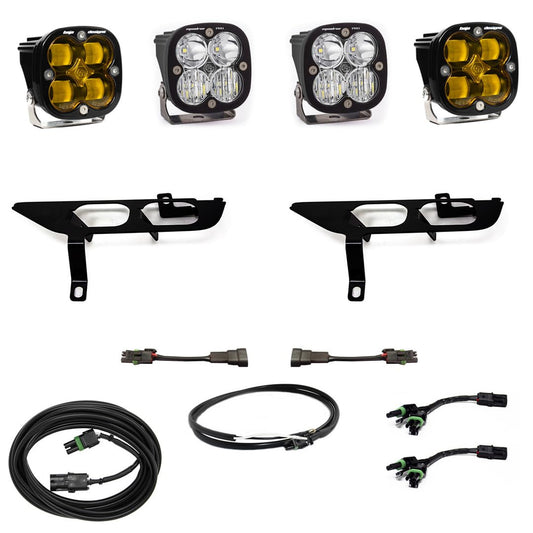 Baja Designs 2122 F150 without Drl(sae Fog Amber Upfitter Wiring)squadron SAE/SPORT Fog Pocket Kit - 44-7698UP