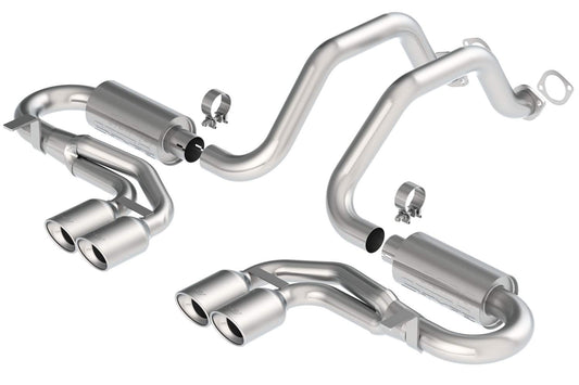 Borla Exhaust 9704 Corvette C5/ZO6 5.7L V8 /M RWD (4.25 in x 3.5 in Ov x 6.75 in) Split Rear Cback System Stype - 140039