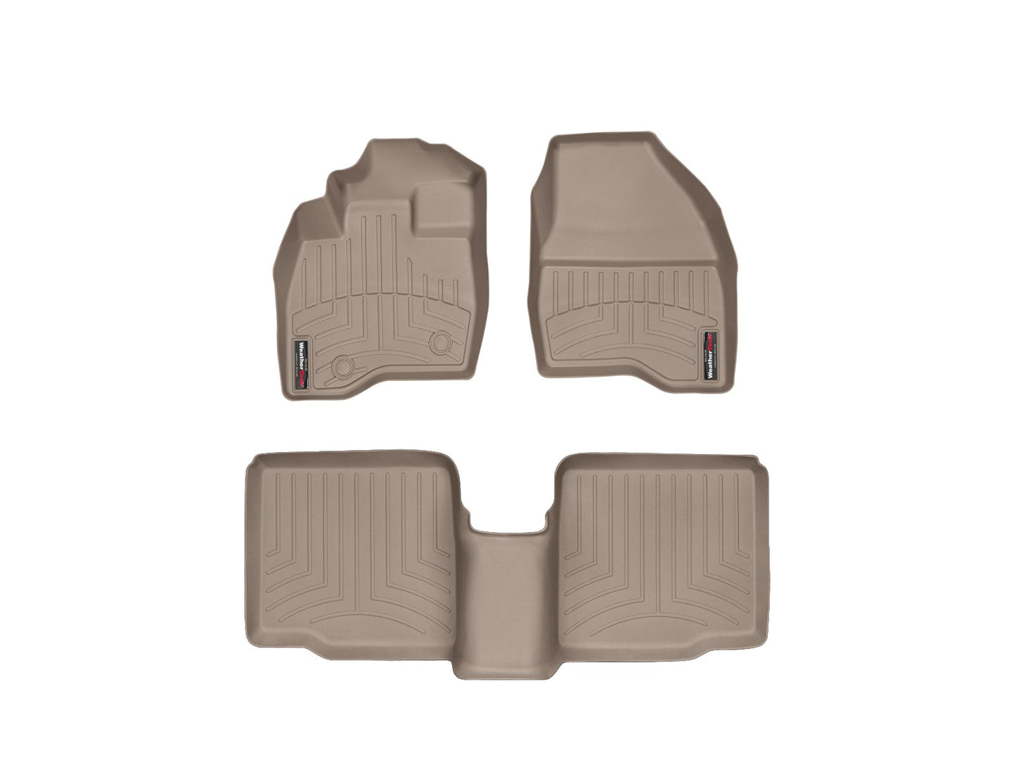 WeatherTech Custom Fit FloorLiners for Ford Explorer, Explorer, 1st & 2nd Row (457041-453592), Tan