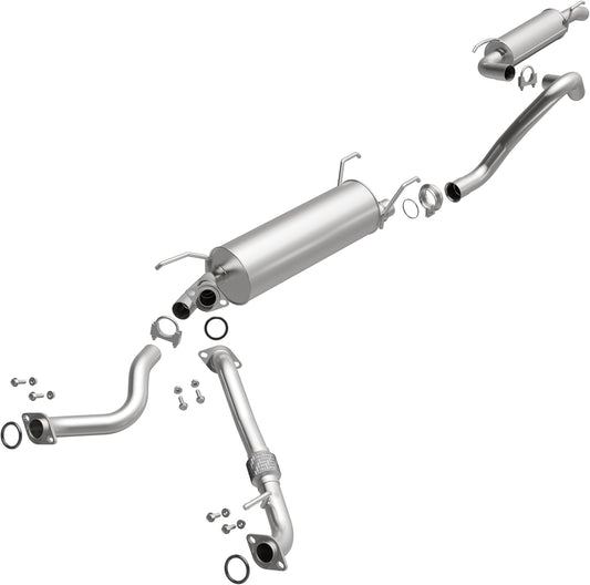 BRExhaust Replacement Exhaust System Kit 106-0176: Compatible with 1998-2006 Toyota Land Cruiser, 1998-2006 Lexus LX470 4.7L
