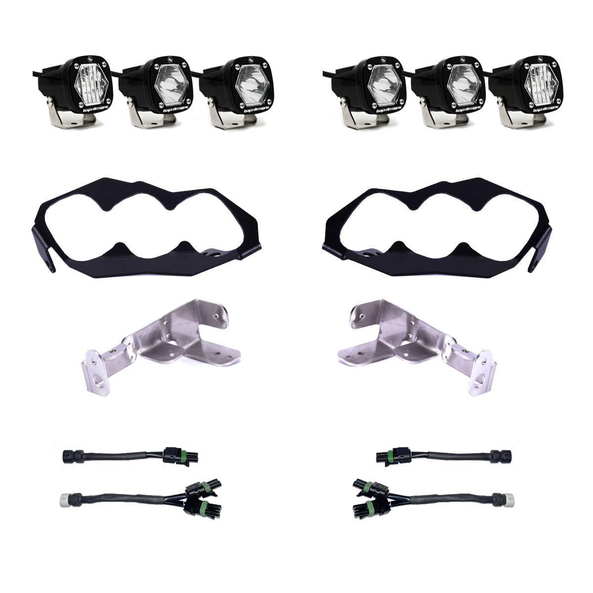 Baja Designs 24C Canam Maverick R Triple S1 Headlight Kit - 448186
