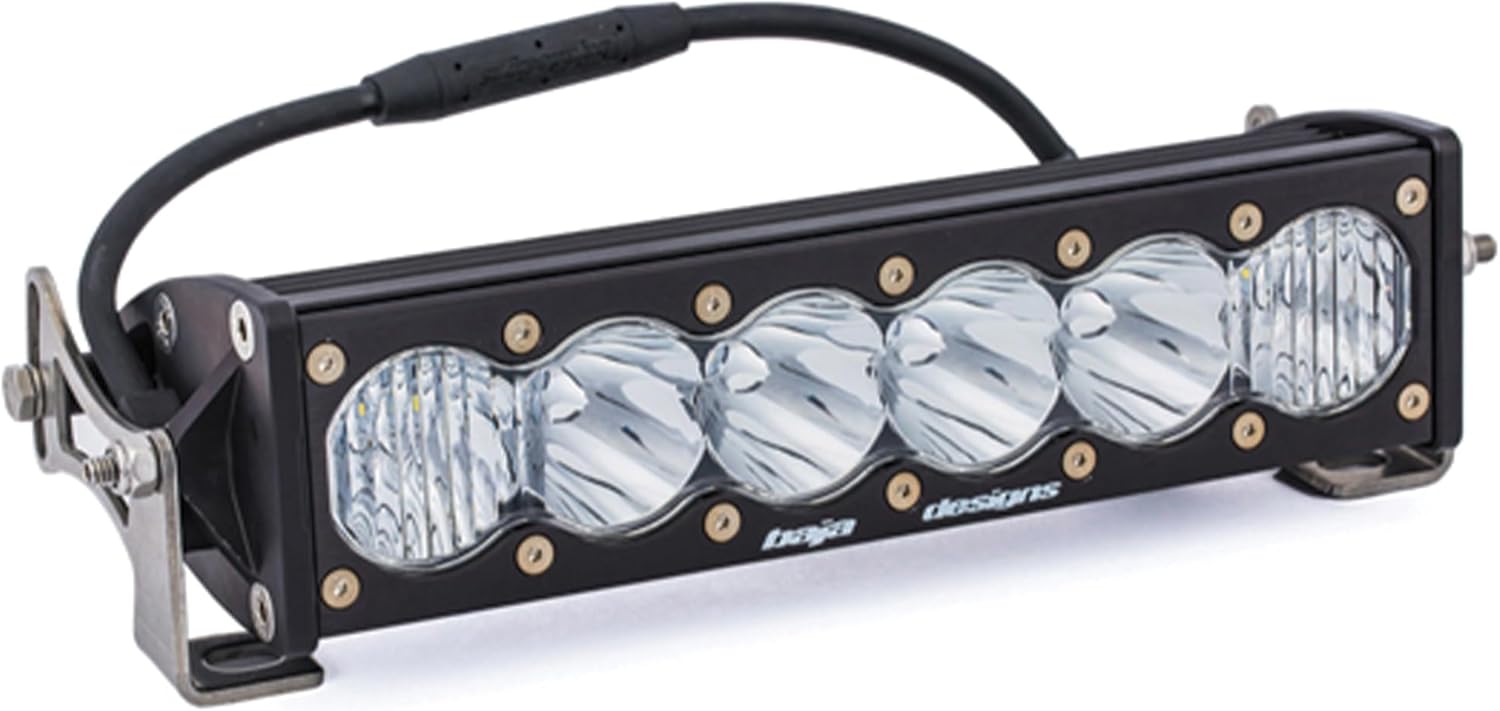 Baja Designs OnX6+ Straight LED Light Bar 10-inch for Jeeps, Off-Road 4x4, Trucks, UTV, ATV, SUV (Driving Combo; Clear)
