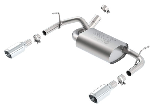 BORLA 11860 Axle-Back Performance Exhaust System for 2012-2018 Jeep Wrangler JK/JKU 3.6L Automatic/Manual Transmission 4 Wheel Drive 2 & 4 Door.