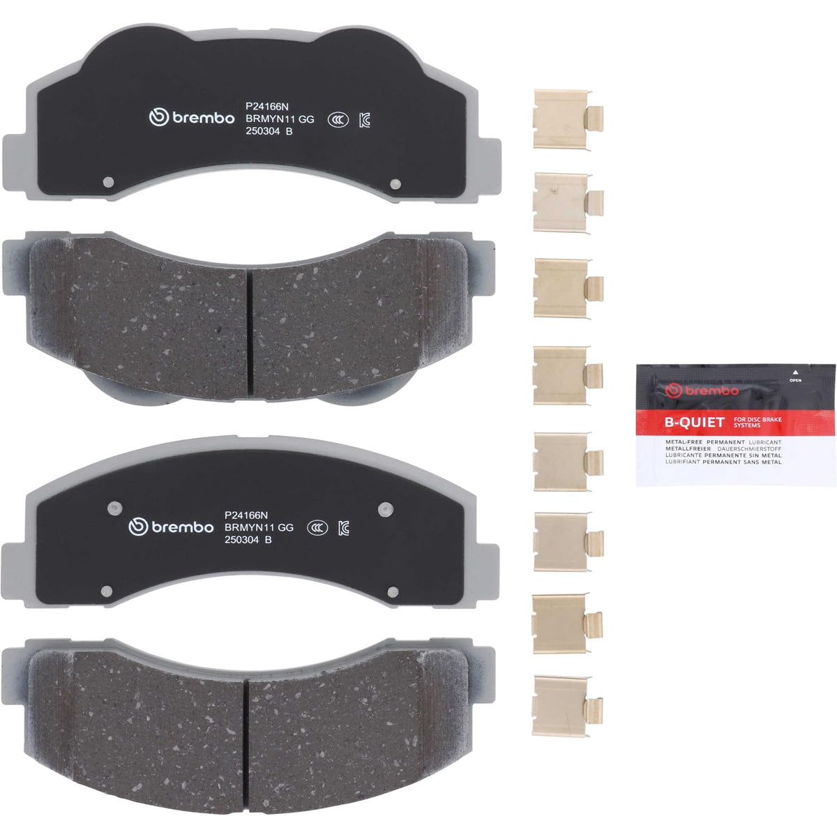 Brembo Expedition 20102022 F150 20102020 Navigator 20102022 Disc Brake Pad Set - P24166N