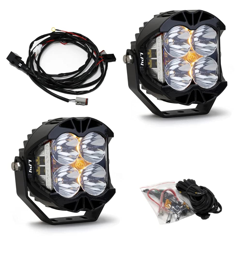Baja Designs LP4 Pro LED Light Pod Pair(high Speed Spot;clear) - 297801