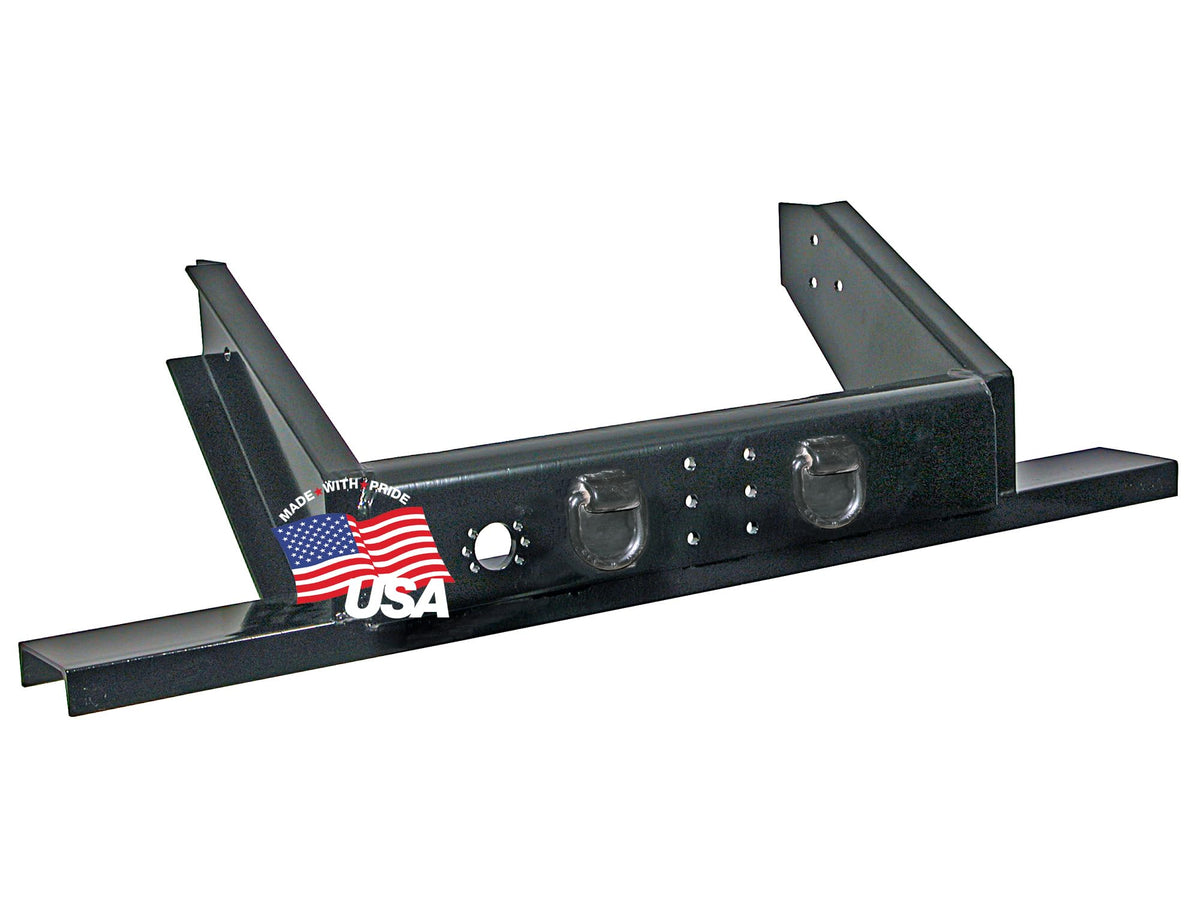 Buyers Products 1809050 Flatbed/Flatbed Dump Hitch Plate Bumper For Pintle Mount, 20,000 MGTW, Pintle Hook Hitch Plate, Flatbed Truck Accessories, Black