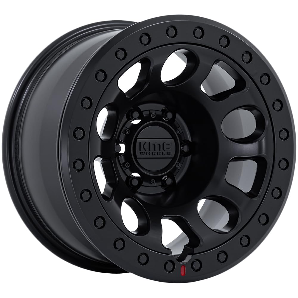 KMC KM241 E25 Beadlock 17x9 5x5" -38mm Blackout Wheel Rim 17" Inch KM241MX17905038N