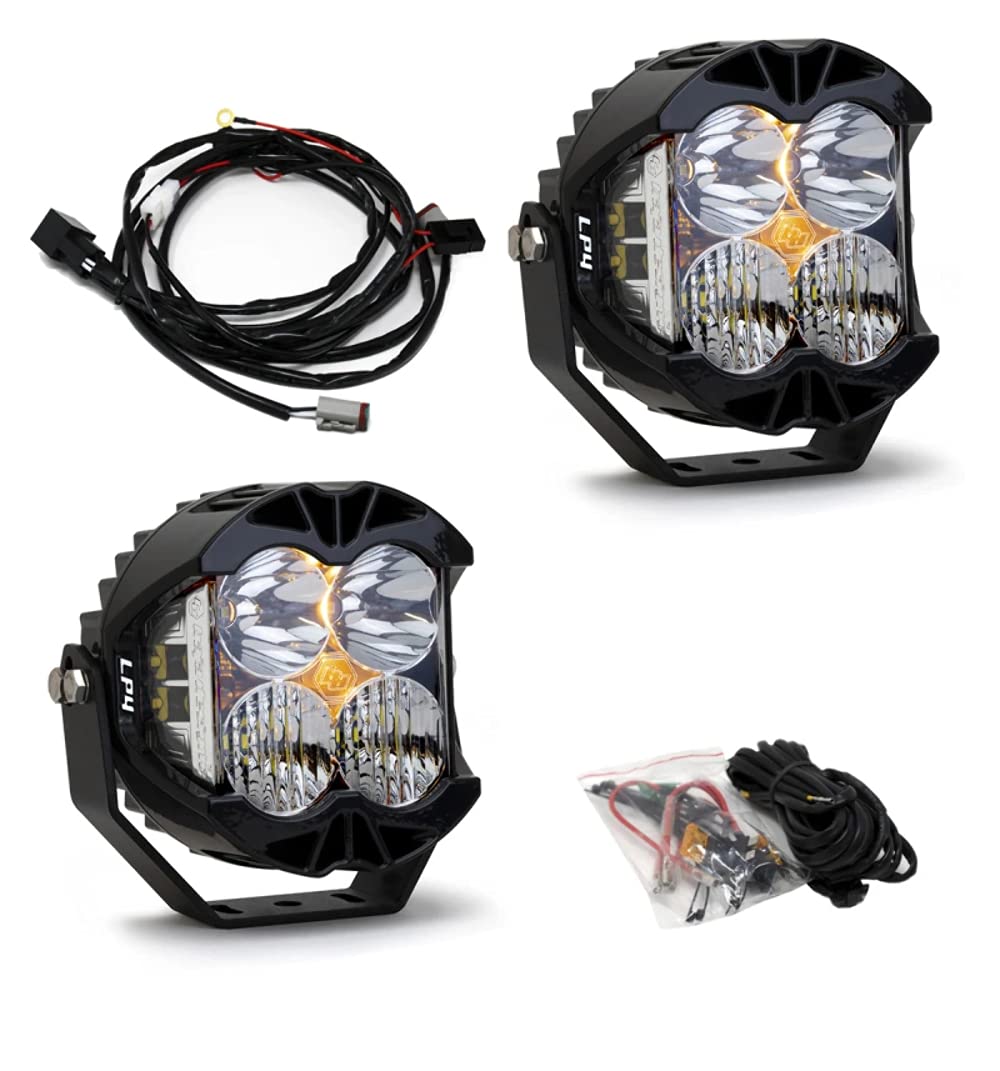 Baja Designs LP4 Pro LED Light Pod PAIR(DRIVING/COMBO;CLEAR) - 297803
