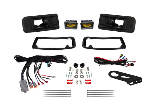 Diode Dynamics Elite Series Add-On Fog Lamp Kit compatible with Ford Maverick 2022-2024, Yellow (3000K)