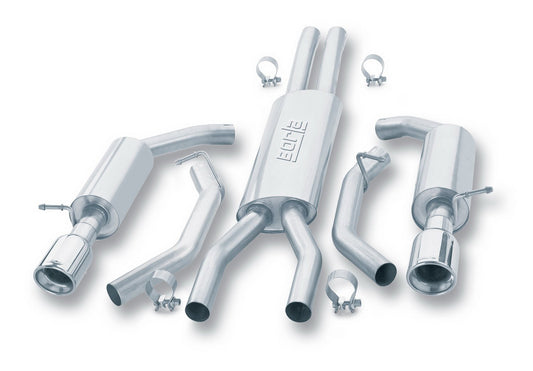 Borla Exhaust 2002 Thunderbird 3.9L V8 RWD 2DR Split Rear Cback System - 140008