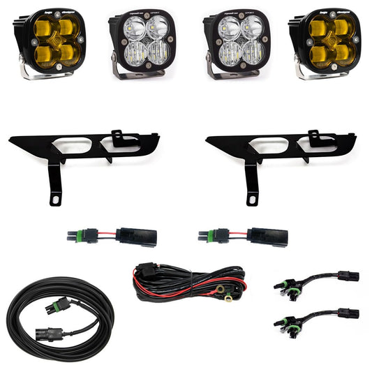 Baja Designs 2122 F150 with Drl(sae Fog Clear Toggle Wiring)squadron SAE/SPORT Fog Pocket Kit - 44-7871
