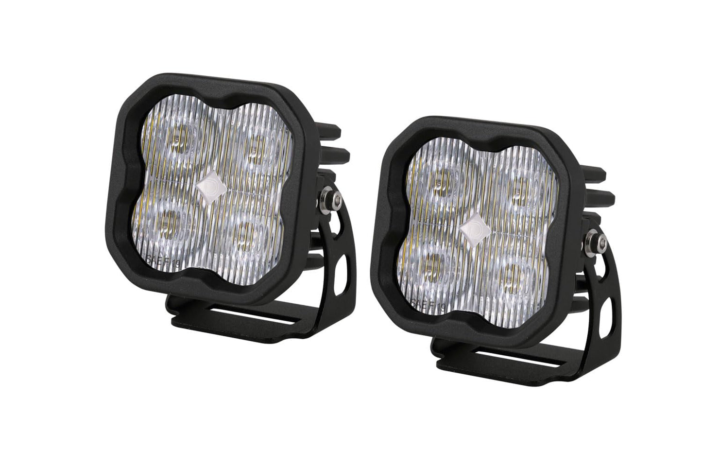 Diode Dynamics SS3 SAE/DOT White Sport LED Pod (pair), SAE Fog with Amber Backlight