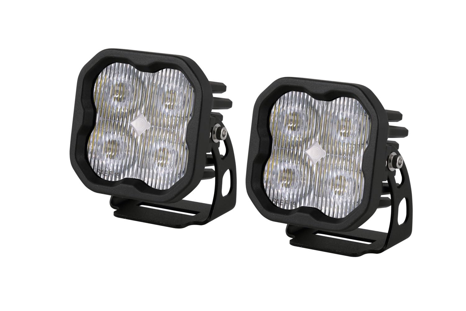 Diode Dynamics SS3 SAE/DOT White Sport LED Pod (pair), SAE Fog with Amber Backlight