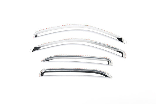 Putco 480137 Element Chrome Window Visor - Set of 4
