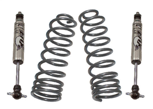 MaxTrac SUSPENSION'S Part# 872171F is A Pair of 2.5" Front Lift COILS W/Fox 2.0 Performance Series Front Shocks Made from HOT Wound Steel & Powder Coated Grey