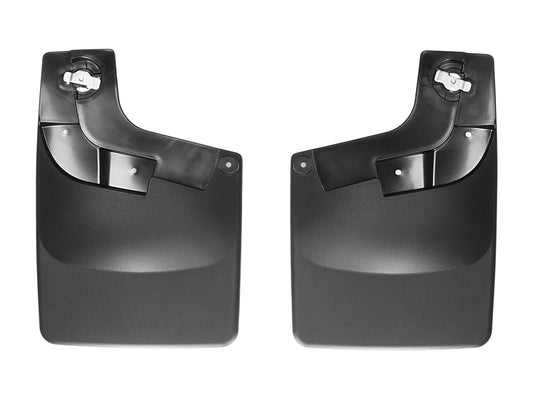 WeatherTech Custom No Drill Splash Guard MudFlaps for Chevrolet Colorado, Canyon - Rear Pair (120052), Black