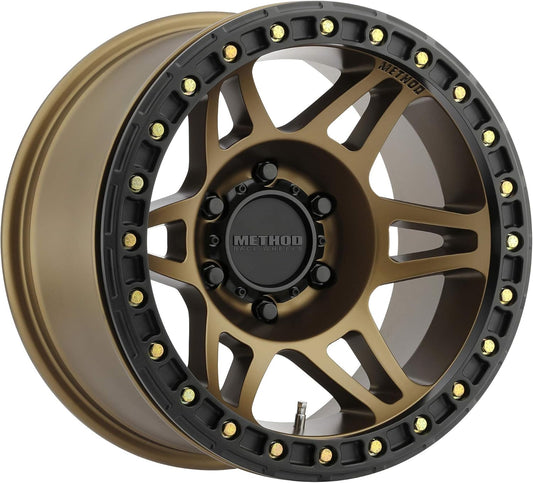 Method Race Wheels 106 Beadlock Method Bronze 17x9" 5x5", 44mm offset 3.5" Backspace, MR10679050944B