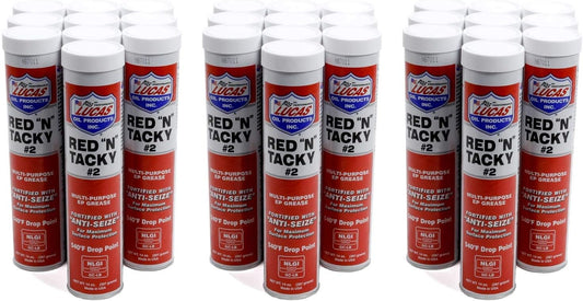 Lucas Oil 10005-30 Red-N-Tacky Grease - 14 oz. Tube, (Case of 30)