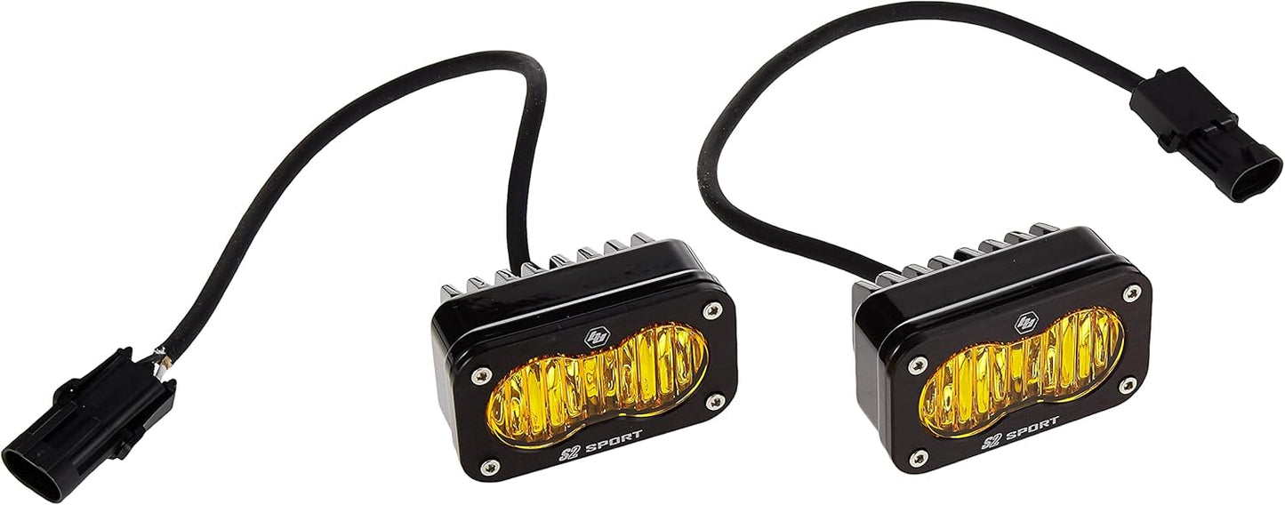 Baja Designs, 547815, LED Light, S2 Sport, Black, Wide Cornering, Amber, Pair