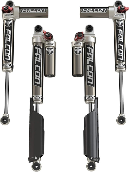 JL 2-Door Falcon SP2 3.3 Fast Adjust Piggyback Shocks (0-1.5â€ Lift)