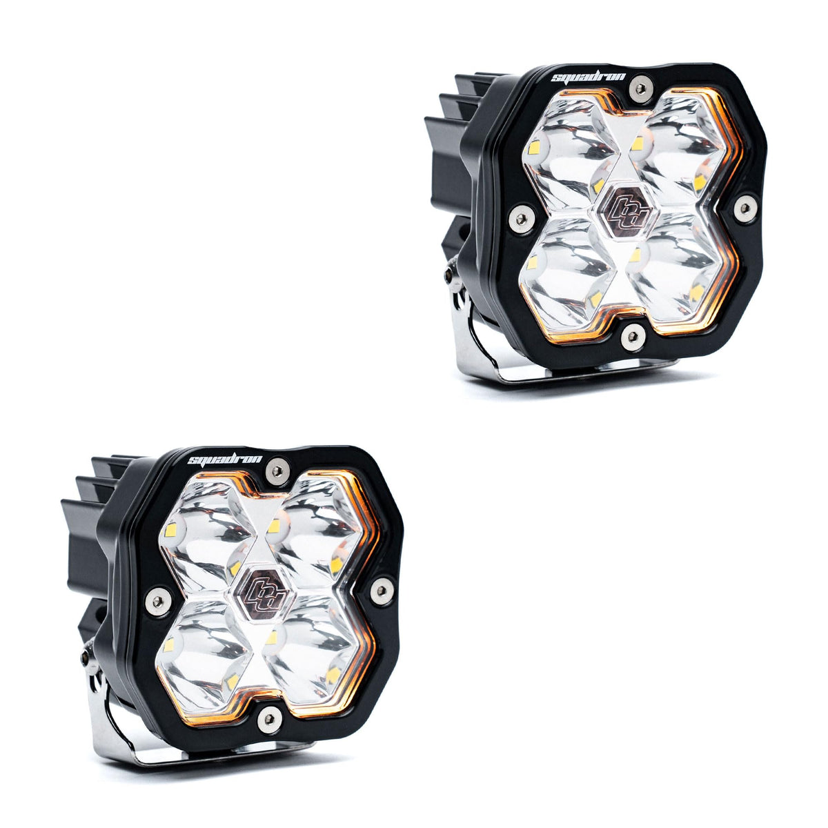 Baja Designs Squadron 2.0 Sport Pair LED Spot No Harness - 55-7801-2NH