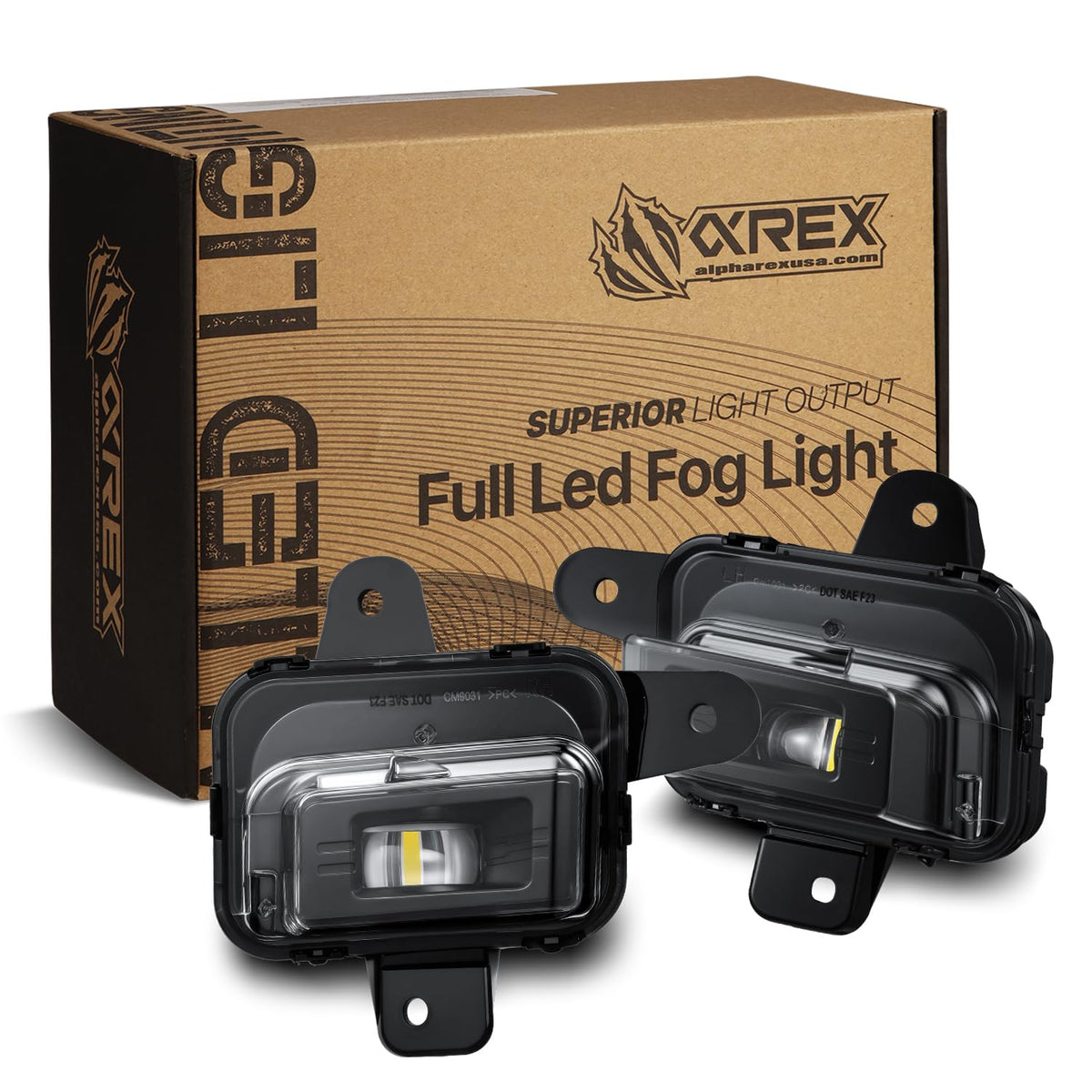 AlphaRex USA 24C Tacoma /22C TUNDRA/SEQUOIA Doubletap Dual Color LED Projector Fog Lights - 210018