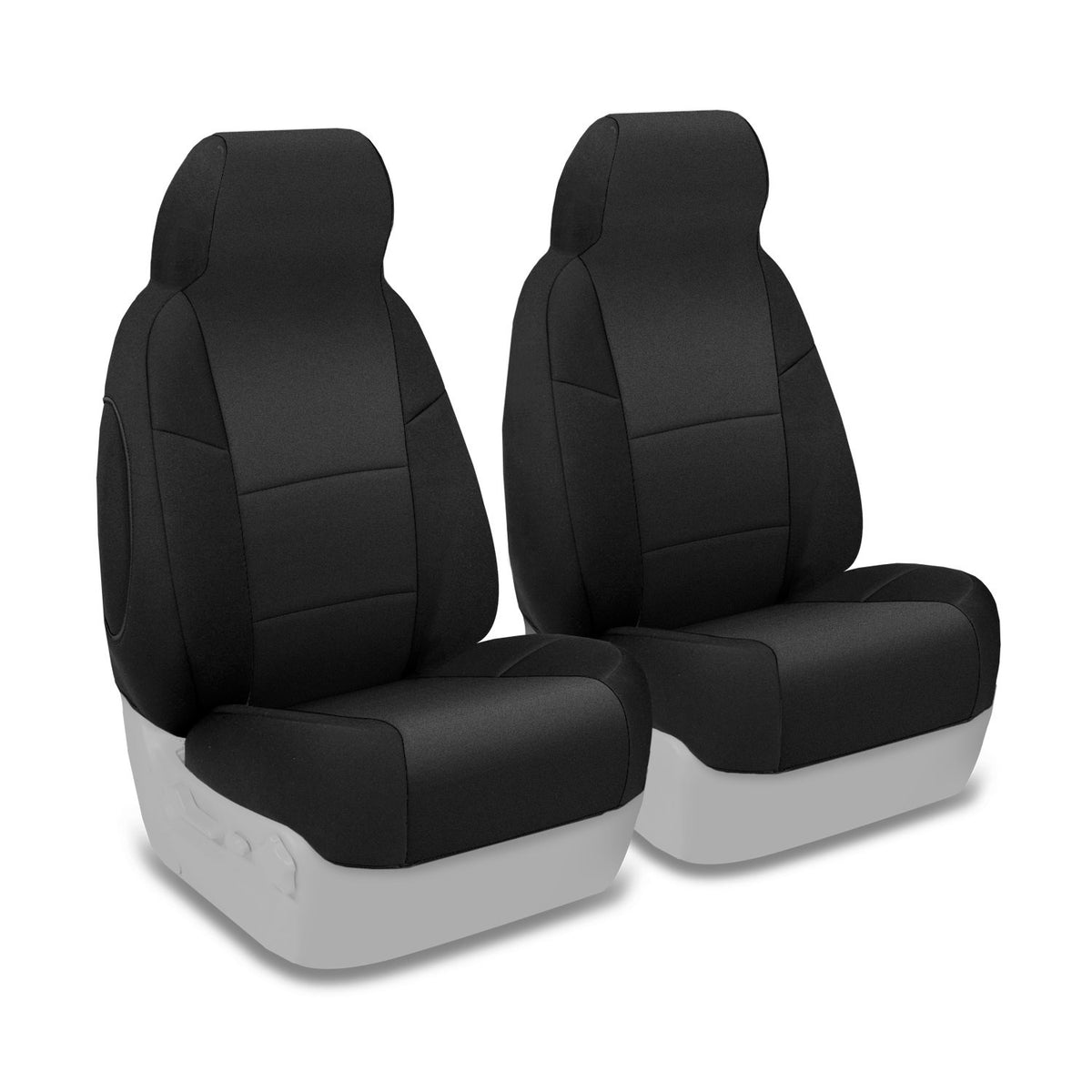 Coverking Custom Fit Front 50/50 Bucket Seat Cover for Select Jeep Patriot Models - Neoprene (Black)