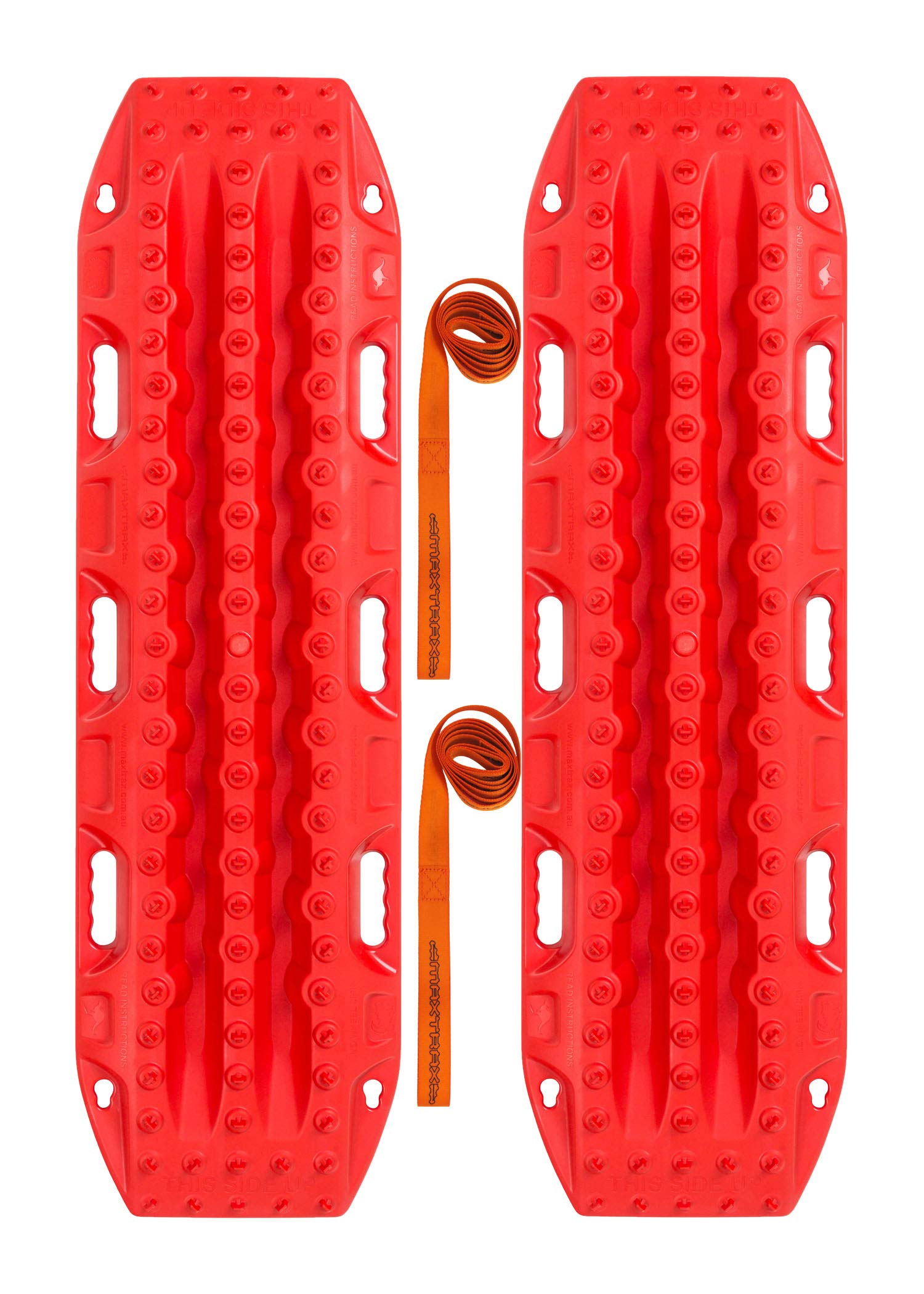 MAXTRAX | MKII FJ Red Vehicle Recovery Board | for 4WD, UV-Stabilized Flexible Nylon Material (MTX02FJR)
