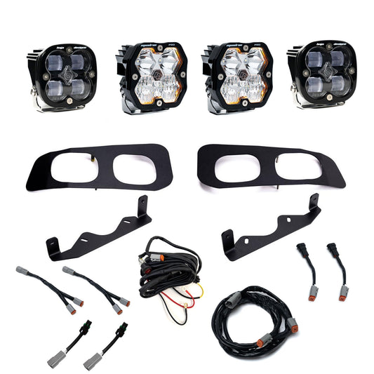 Baja Designs 2325 F250/F350 Super Duty Dual Fog Pocket Kit Squadron PRO/SAE 2.0 Clear Sae Fo - 44-0033