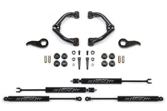 Fabtech K1155M Uniball UCA Lift System w/Shocks 3.5 in. Lift w/Front And Rear Stealth Shocks Incl. PN [FTS21275/FTS6341/FTS6019] Uniball UCA Lift System w/Shocks