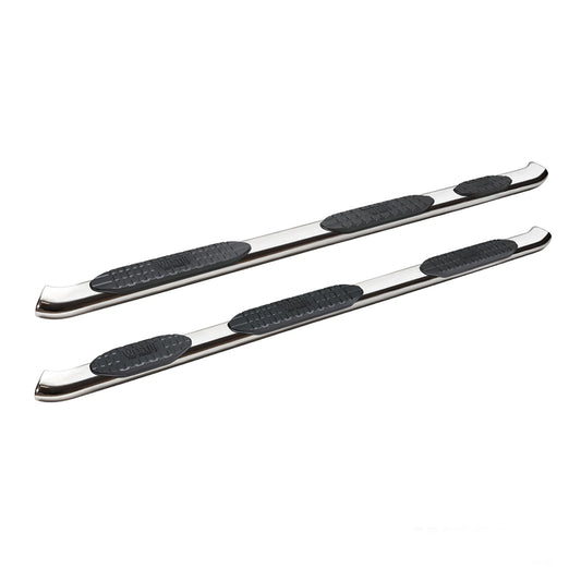 Westin 21-534730 PRO TRAXX 5 Oval Wheel to Wheel Nerf Bars fits 2019-2025 Ram 1500 Quad Cab 6'5" Bed (Exc 1500 Classic) Stainless Steel Pair