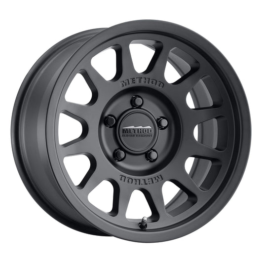 Method Race Wheels 703 Matte Black 17x8.5" 5x5", 0mm offset 4.75" Backspace, MR70378550500