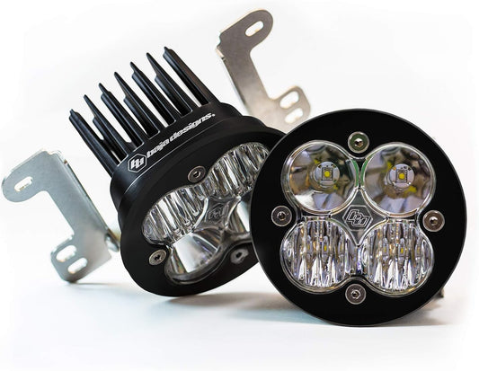 Baja Designs 587503 Squadron, Vehicle Specific LED Fog Pocket Kit (Jeep, Squadron-R Sport, JK), Black