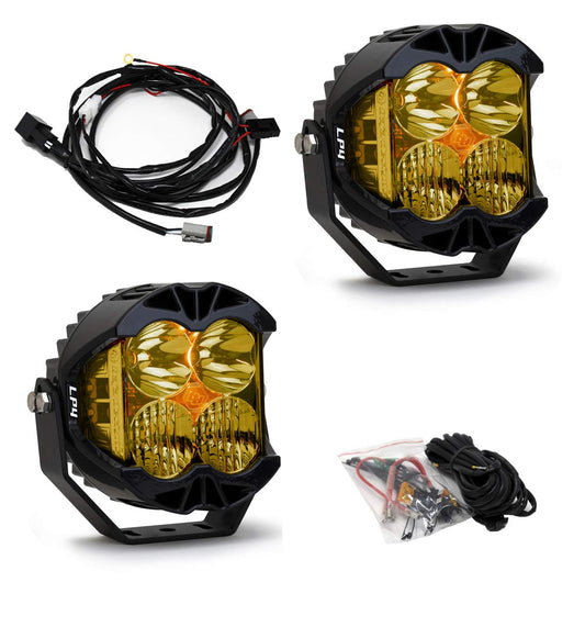Baja Designs LP4 Pro LED Light Pod - 2PCS LED w/ Wiring Harness (Driving/Combo; Amber)