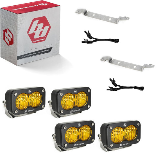 Baja Designs 25C 4RUNNER S2 Sport OEM Fog Light Replacement Kit Nontrd Pro (baja Amber) - 44-8281