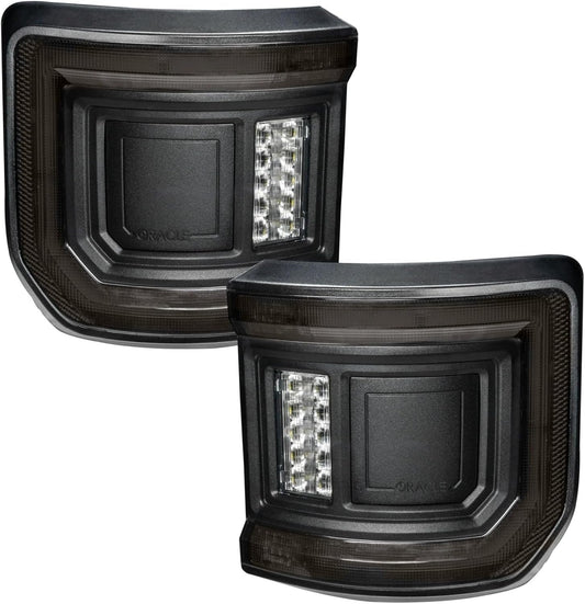 ORACLE Lighting 5882-504 Pair of Tinted Flush Mount LED Tail Lights fits 2020 2024 Gladiator JT - Low-Profile Wrap-Around Design and Durability