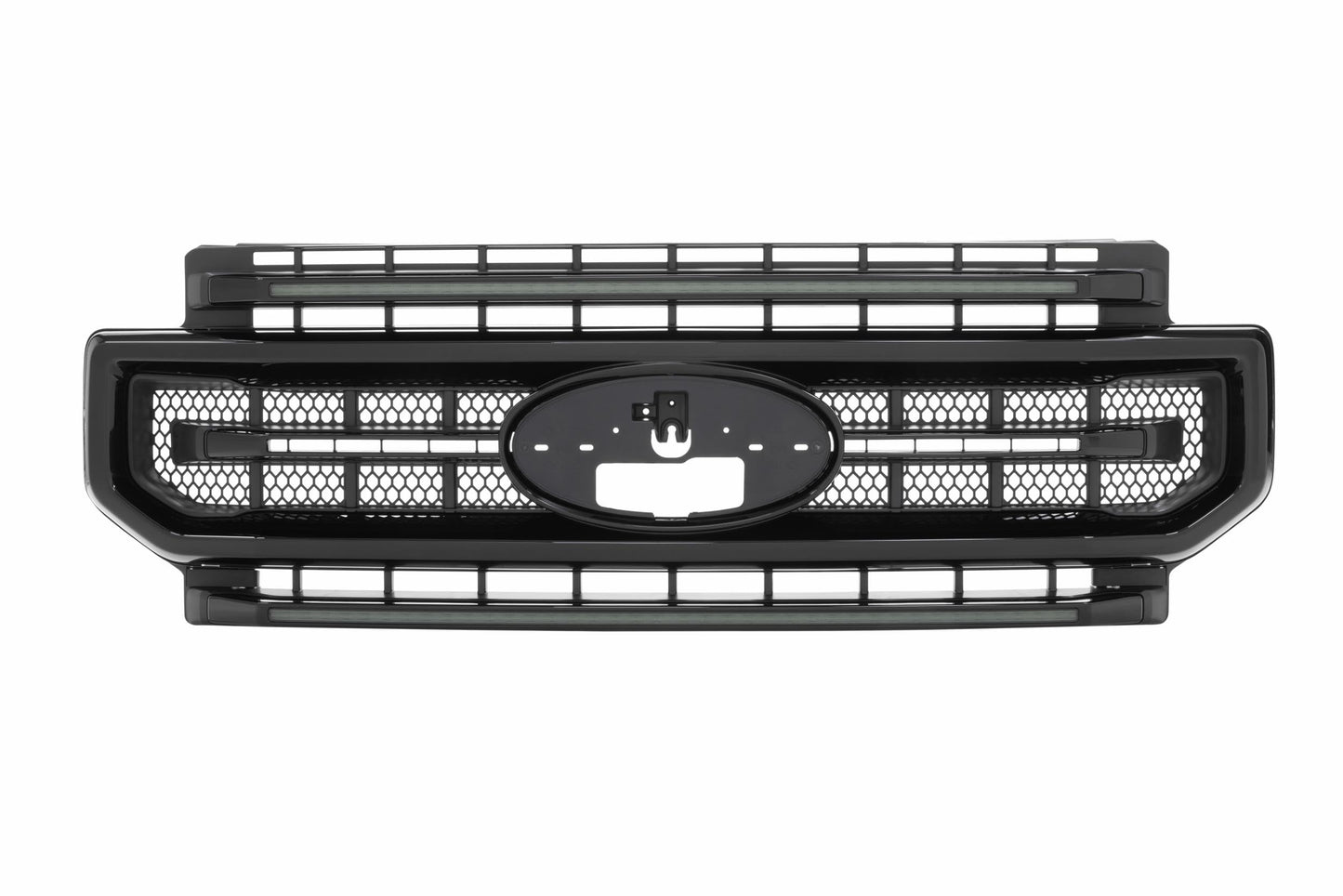 BB WHEELS XBG LED Grille: Ford Super Duty (20-22 / Black/White DRL)