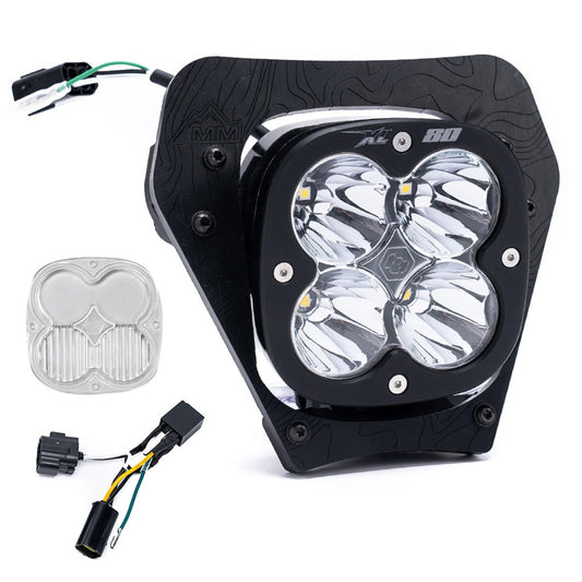 Baja Designs 24C Ktm XL80 350 EXCF/500 Excf D/C Headlight Kit with Hilow Harness SPOT/CLEAR - 677101
