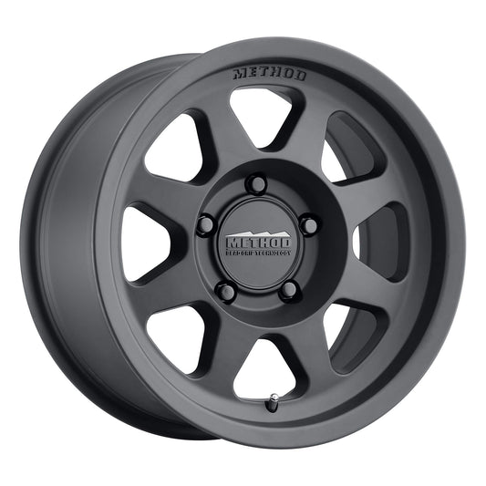 Method Race Wheels 701 Matte Black 17x9" 5x5", 12mm offset 4.6" Backspace, MR70179050512N