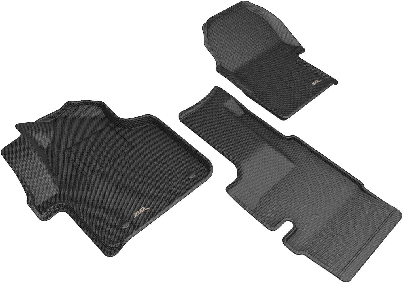 3D MAXpider Kagu Floor Mat (Black) Compatible with Mercedes-Benz Sprinter Cargo Van 2019-2026 Bucket Seats - Front Row